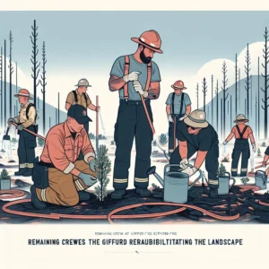 Fire crews working on landscape rehabilitation after Gifford Fire